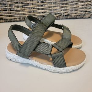 Old Navy Olive Green Strap Sandals Size Toddler 7